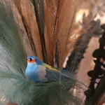 Petit oiseau décoratif à clipser  Bleu