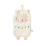 Bouillotte a eau en peluche lama