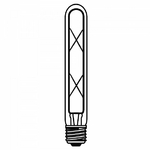 Ampoule led filament style Edison E27 4W -  Tube ambré