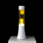 Lampe-a-lave-30-cm---Mini-Lava-Lamp---Liquide-transparent-et-Lave-Jaune-magma-lampe