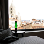 Lampe-a-lave-30-cm---Mini-Lava-Lamp---Liquide-vert-et-Lave-Jaune-magma-lampe