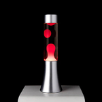 Lampe-a-lave-30-cm-Mini-Lava-Lamp---Liquide-transparent-et-Lave-Rouge