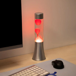 Lampe-a-lave-30-cm-Mini-Lava-Lamp-Liquide-transparent-et-Lave-Rouge-magma
