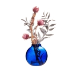 Vase design Bulle empilable Bleu cobalt