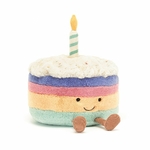 Peluche Jellycat Gâteau d'anniversaire - Amuseable Rainbow Birthday Cake Large -A1RBC 26 cm