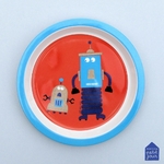 assiette-bebe-les-robots-scintillante