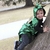 Cape deguisement enfant Dragon verte 5-6 ans