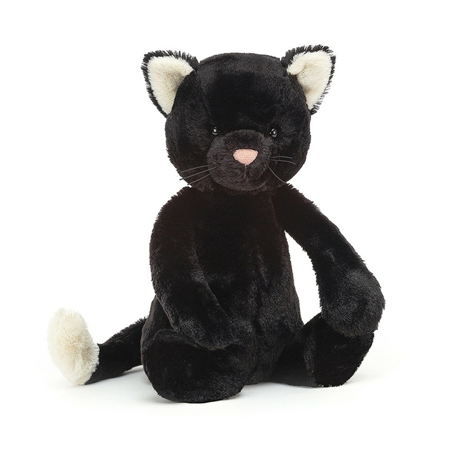Peluche Jellycat Chat Noir - Bashful Black Kitten - BAS3BKIT 31 cm