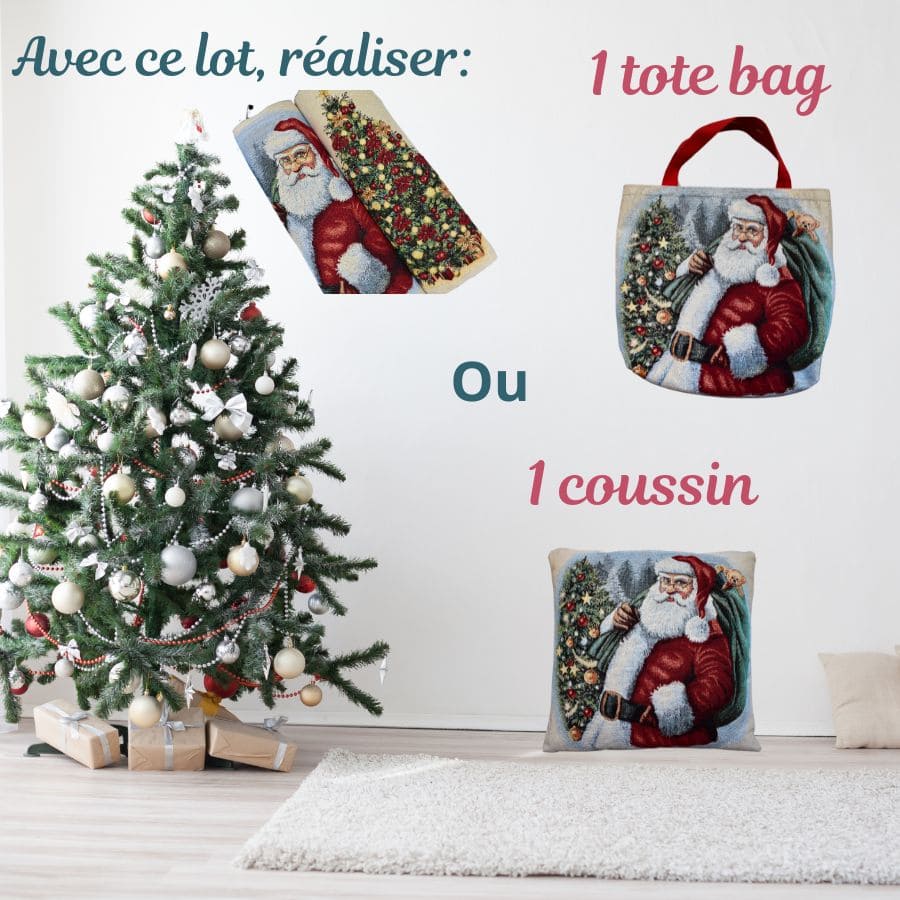 tissu-de-noëpère-Noël
