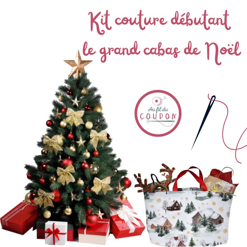 Kit couture débutant le grand cabas de Noël