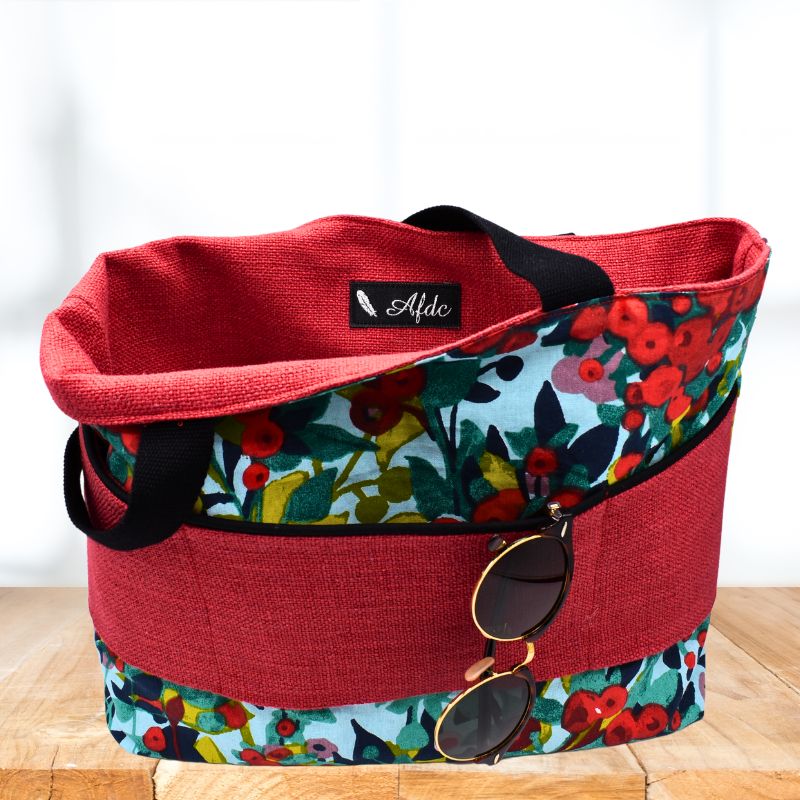 kit-couture-cabas-été-framboise