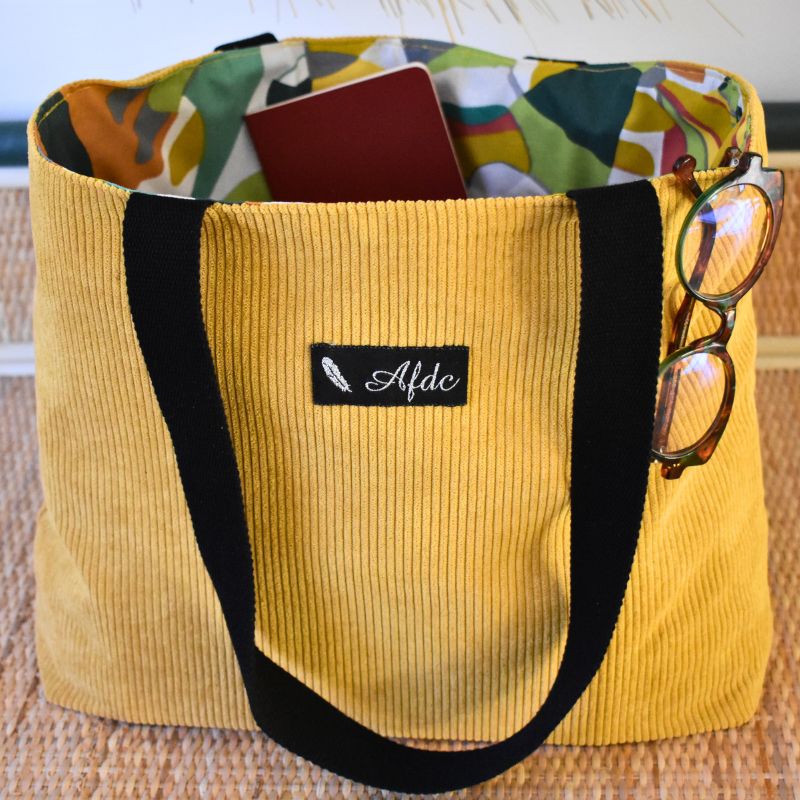 Coudre Tote Bag Coeur Kit Couture Tote Bag Réversible – Velours