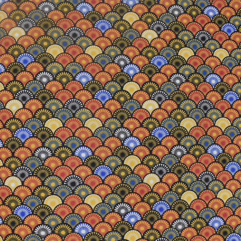 tissu-graphique-éventail