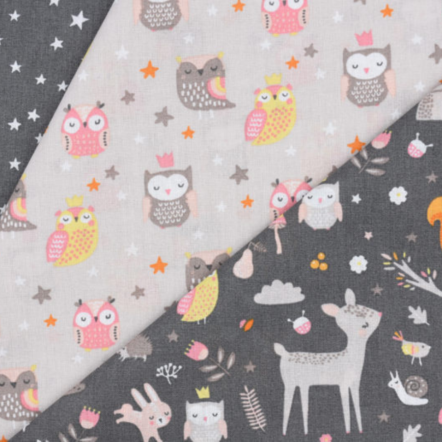coupons-tissu-animaux-foret