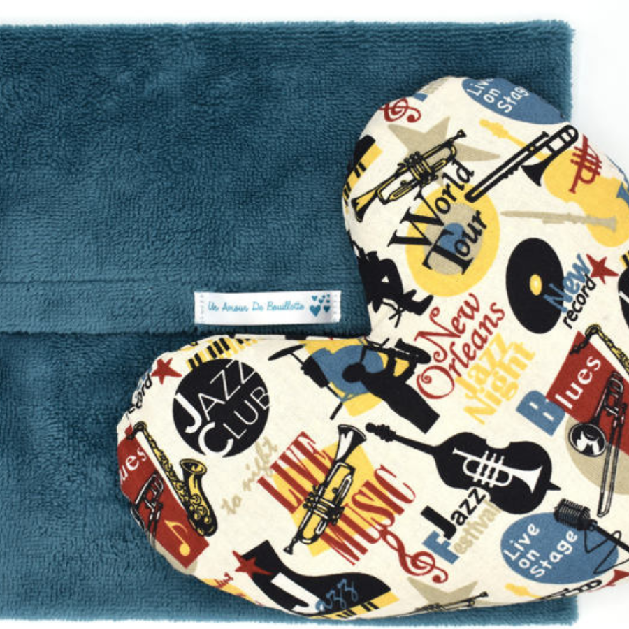 Kit couture bouillotte sèche déhoussable Bleu - Kits créatifs/Kits
