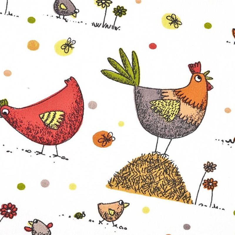 tissu poule