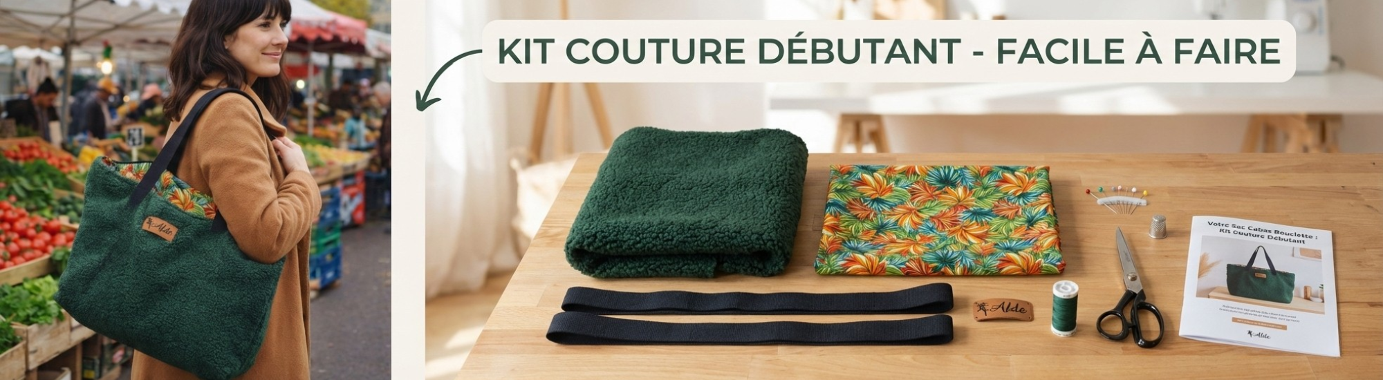 Coupons De Tissu Turquoise Floral - En Lin Et Coton, Pour Patchwork, Couture, Sacs Ou Trousses, Neuf