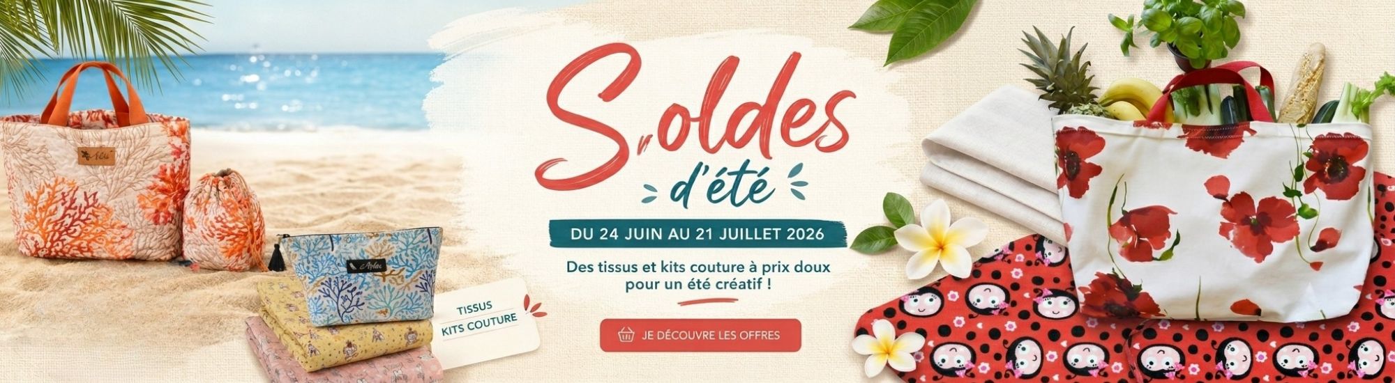 soldes tissus et kits couture