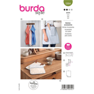 Patron Couture Burda Style 5994 Accessoires Cuisine