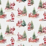 Tissu-coton-pere-noël