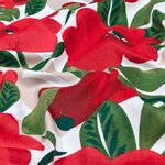 tissu-sergé-de-coton-fleur-rouge