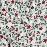 tissu-motif-noel-houx-champignon