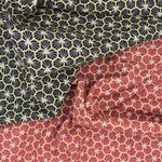 coupons-coton-rouge-noir-motif-graphique-dore