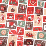 tissu-noel-calendrier-avent-rouge-beige-vert