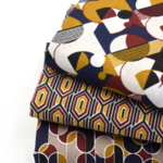 coupons-tissu-géométrique-bleu-terractta