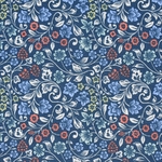 tissu-coton-fleurs-bleu