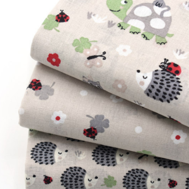 Lot De Coupons De Tissu Motifs Tortue Coupons De Tissu Lots De Tissu Enfants Au Fil Du Coupon