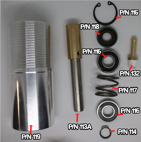 P/N 113A Square Drive and Shaft Assembly