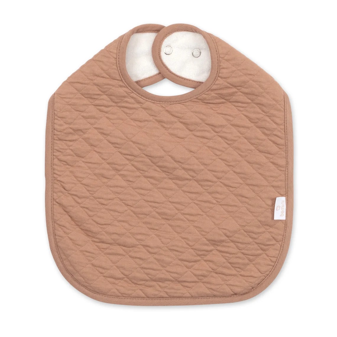 Bavoir_waterproof_Pady_quilted_jersey_37cm_QUILT_Beige