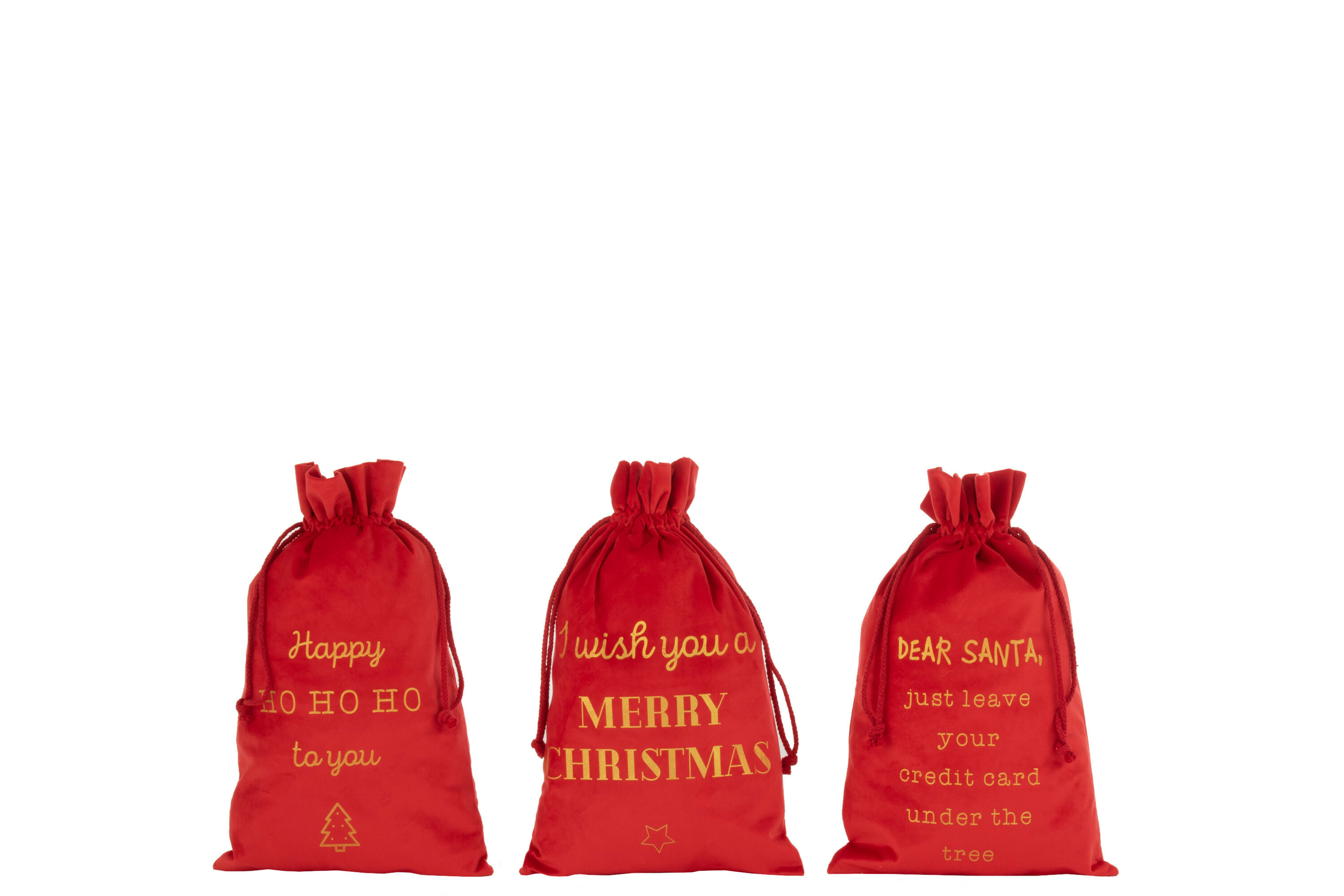 J-Line Enfant Bois De Renne Resine Rouge/Or Medium Assortiment De