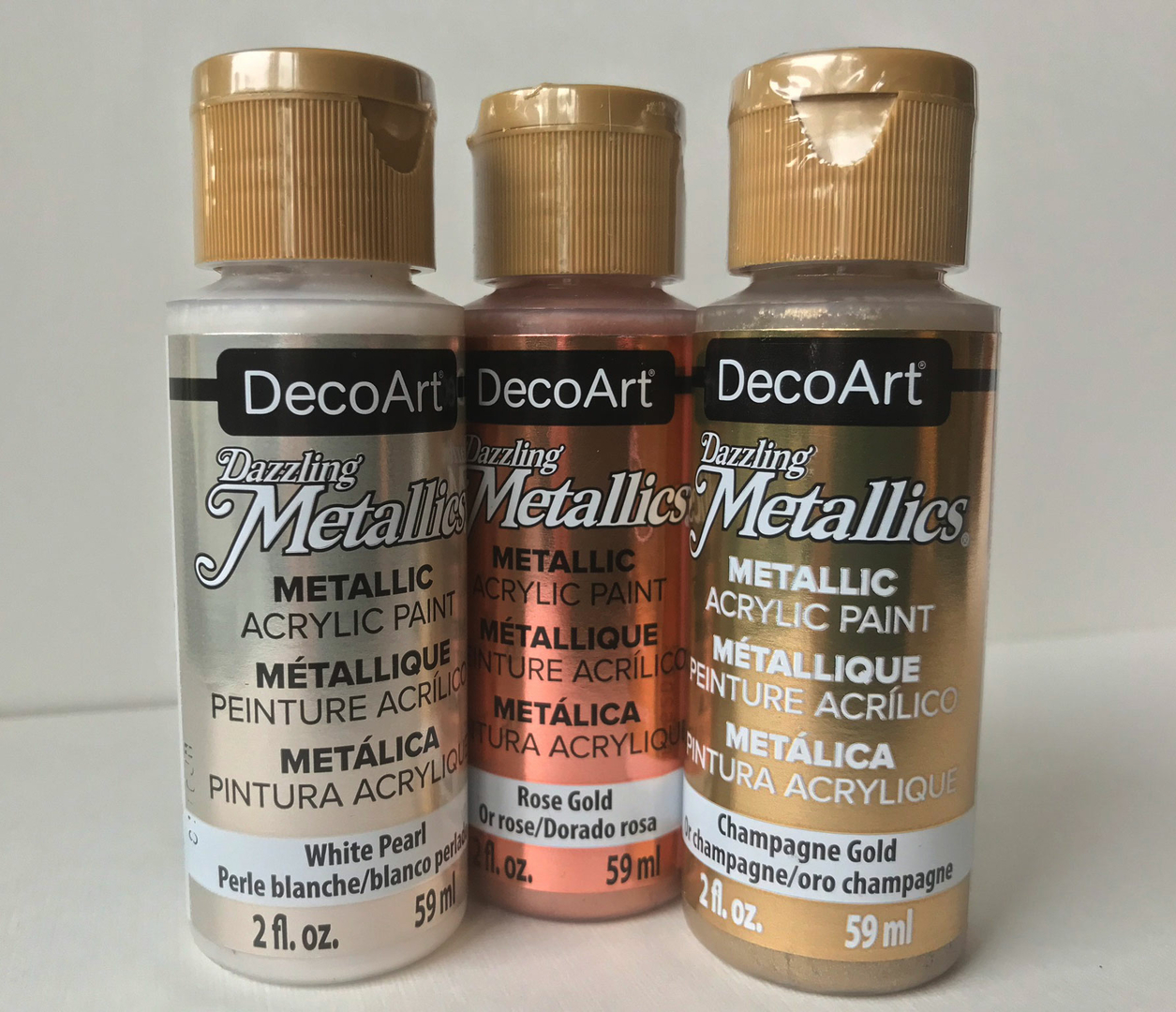 Peinture métallique brillante - Dazzling Metallics - DecoArt - 59ml - Peinture  Acrylique/Couleurs DecoArt - mimi-crealoisirs