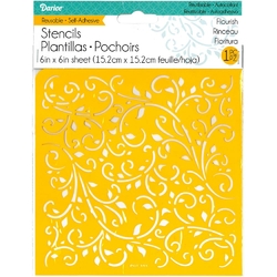 Pochoir /"Monogramme/" Americana Gloss Enamels 20 x 15 cm