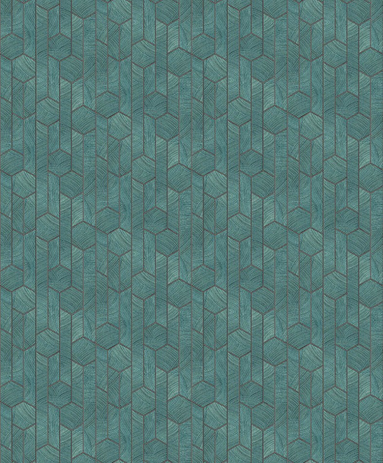 papier-peint-design-graphique-kantha-coordonné-vert-teal-1