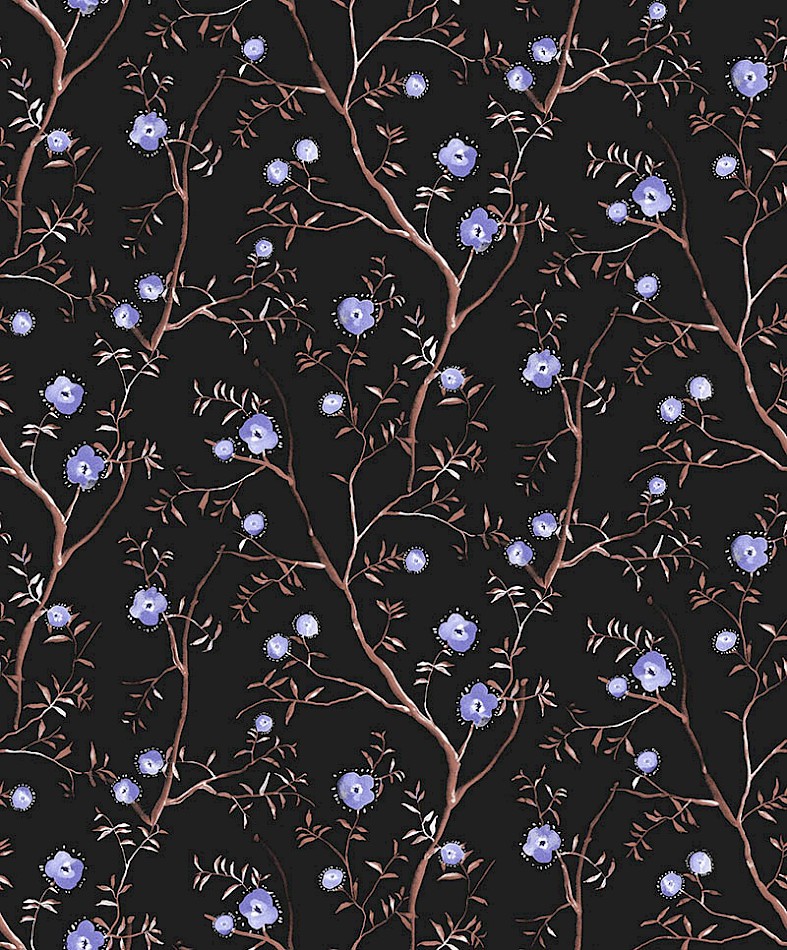 papier-peint-fleuri-sari-coordonne-deco-noir-bleu-visuel