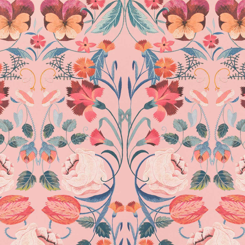 papier-peint-fleuri-bonita-rose-romo