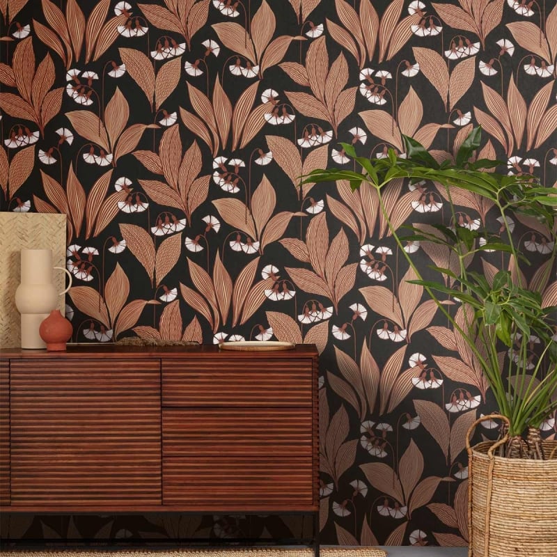 papier-peint-dandelion-masureel-marron-idee-deco-salon