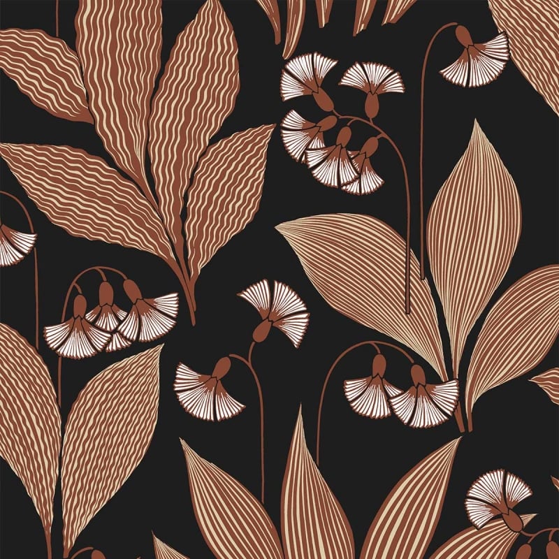 papier-peint-dandelion-masureel-marron