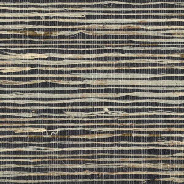 PAPIER PEINT ELITIS GRASSCLOTH CHARBON