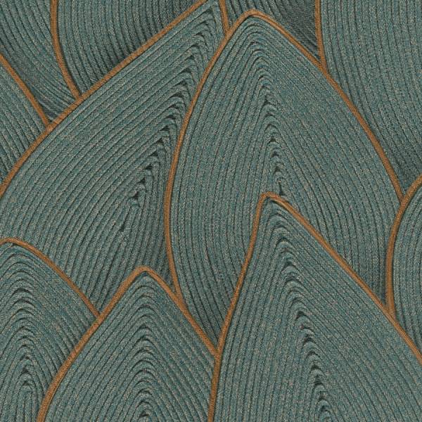 PAPIER PEINT ELITIS JONCHEE BLEU