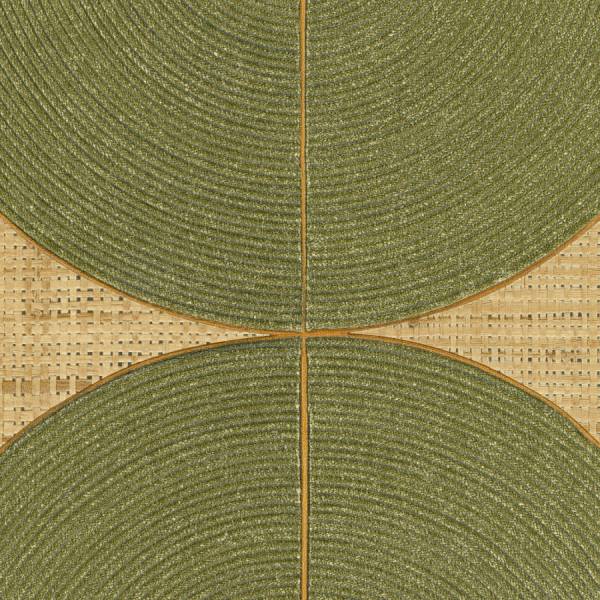 PAPIER PEINT ELITIS COURBES VERT