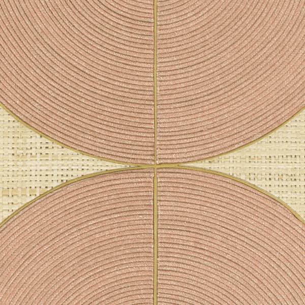 PAPIER PEINT ELITIS COURBES ROSE