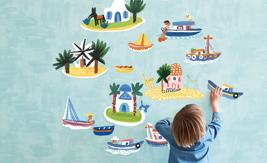 autocollant-mural-enfants-marin-bateaux-stickers-villa-nova