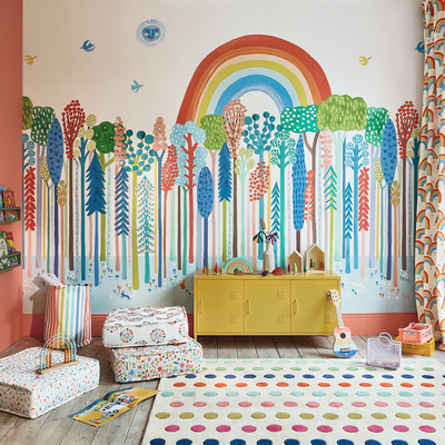 Papier peint panoramique Rainbow Forest
