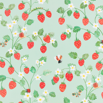 Papier peint Strawberry Patch