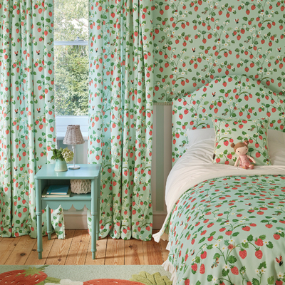 Tissu strawberry patch