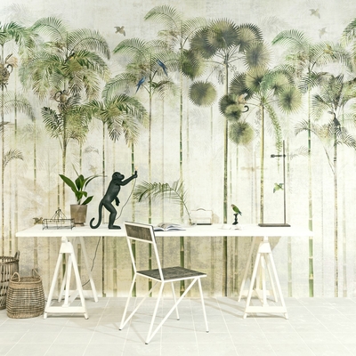 Papier peint panoramique Jungle Greenery